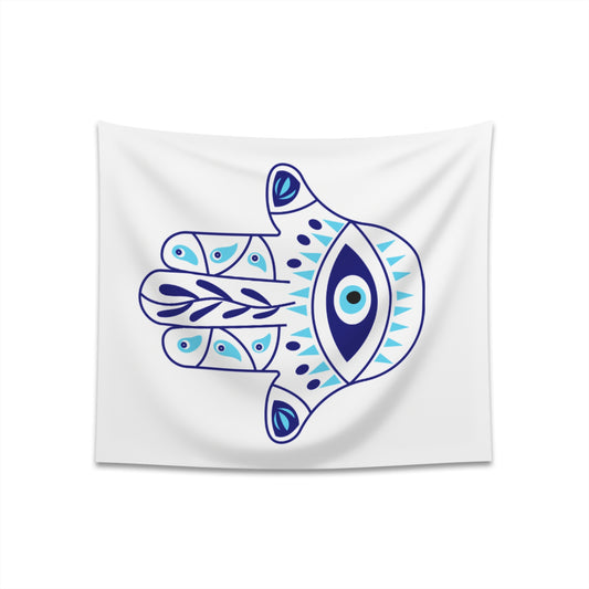 Bad eye protected ! Printed Wall Tapestry