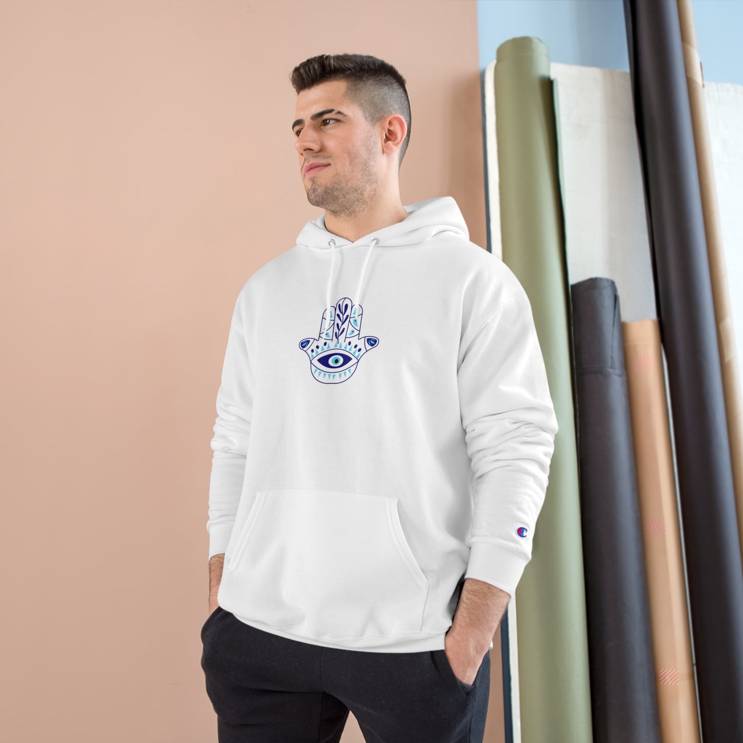 Evil Eye Protection Champion Hoodie