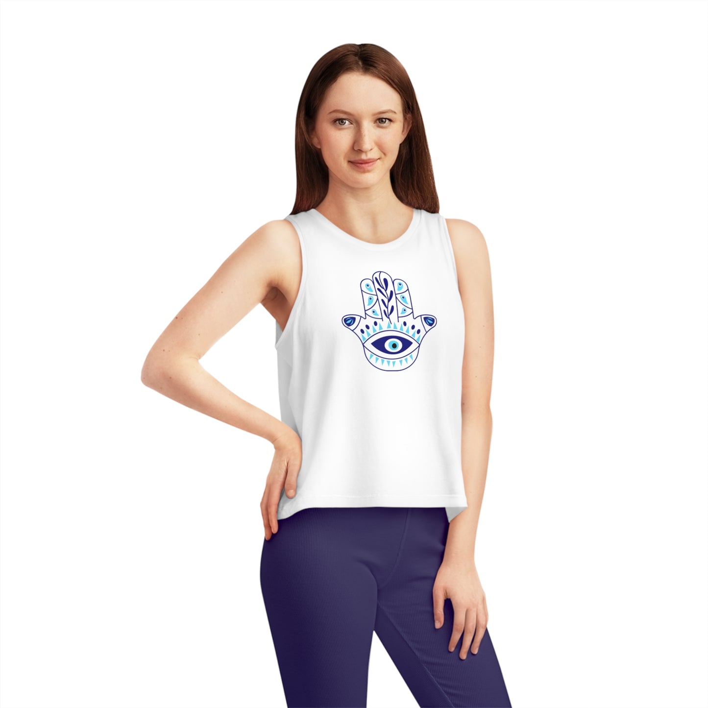 Evil eye protection Women's Dancer Cropped Tank Top