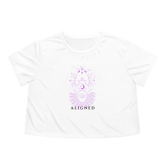 Aligned * Women's Flowy Cropped Tee